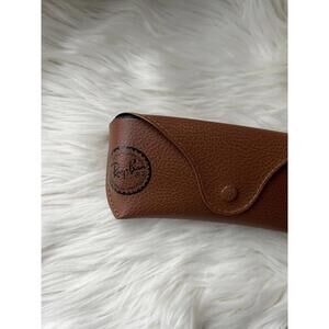 Ray-Ban Brown Leather Sunglasses Case